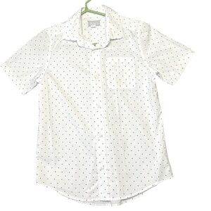 Children's PLACE Boy's Short Sleeve button down shirt size Large 10/12